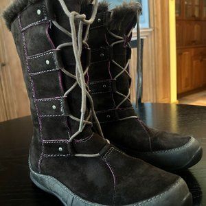 The North Face Womens Abby IV Waterproof Suede Leather Winter Boots